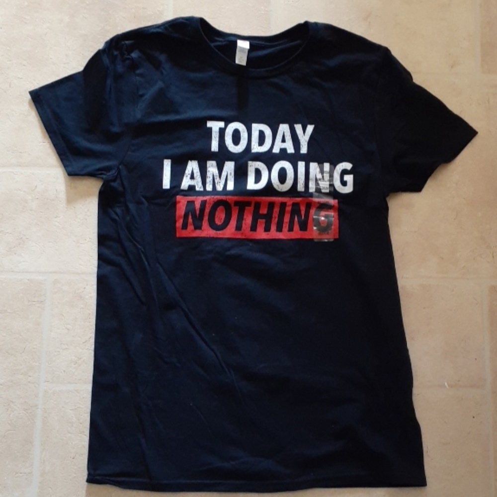Black graphic tee